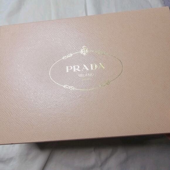 Prada Womens Vernice Cipria Blush Nude Pink Laser Cut Floral High Heels 38.5 - Picture 13 of 15